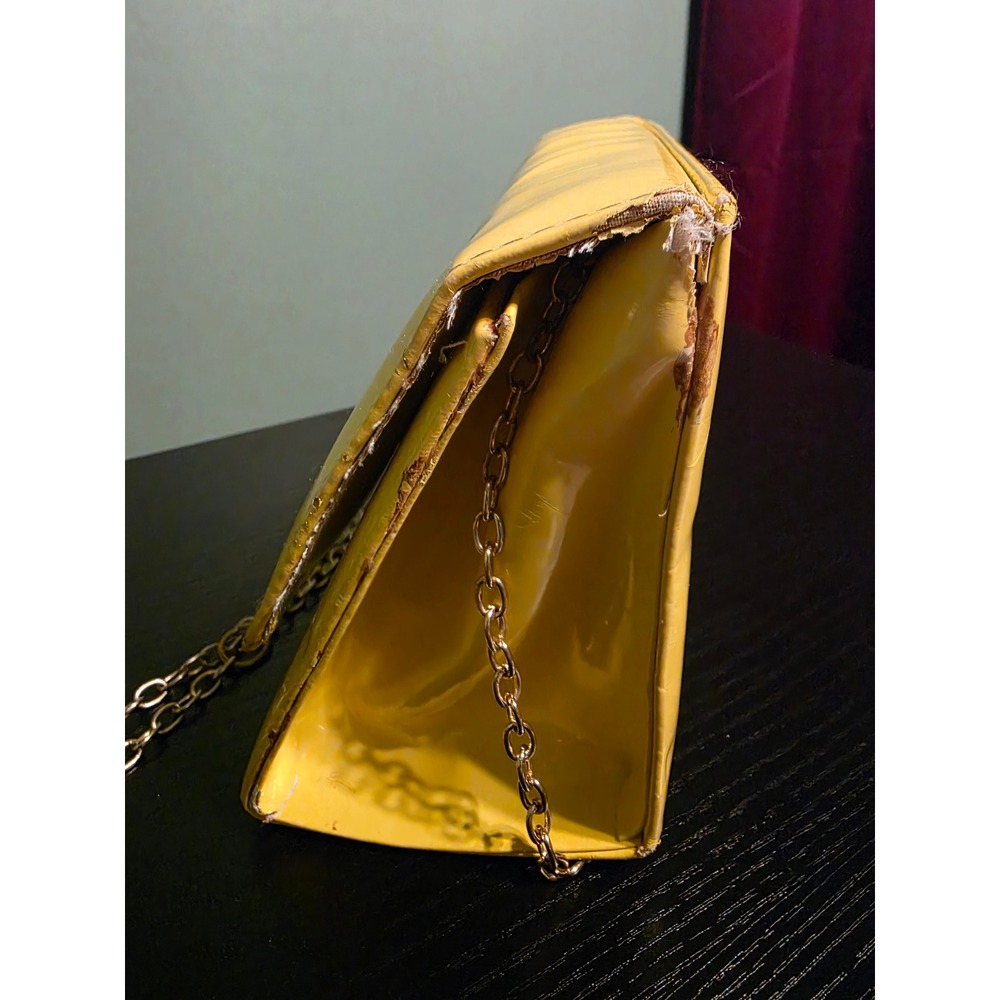 Disney Marie The Aristocats Yellow Crossbody Bag Gold Chain Strap Made In Syria - Picture 4 of 10